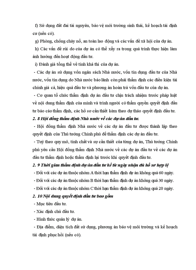 image for page Dự án đầu tư và phân tích dự án đầu tư