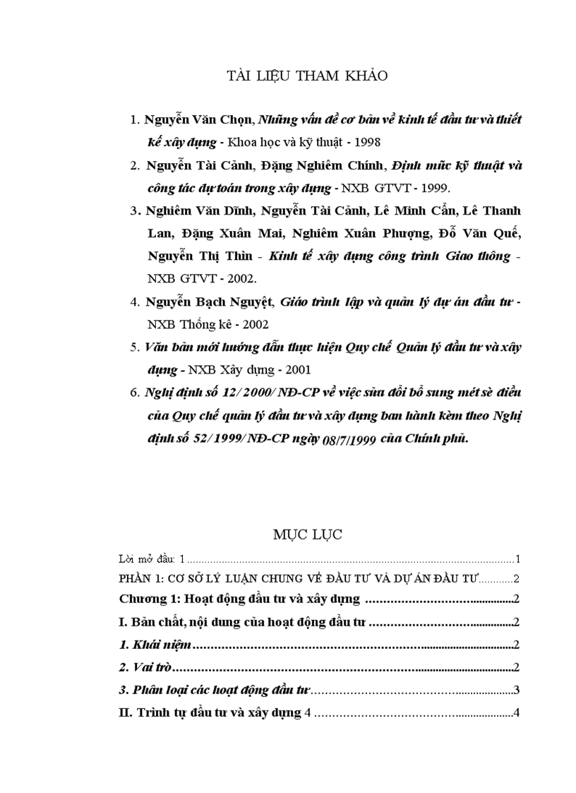 image for page Dự án đầu tư và phân tích dự án đầu tư