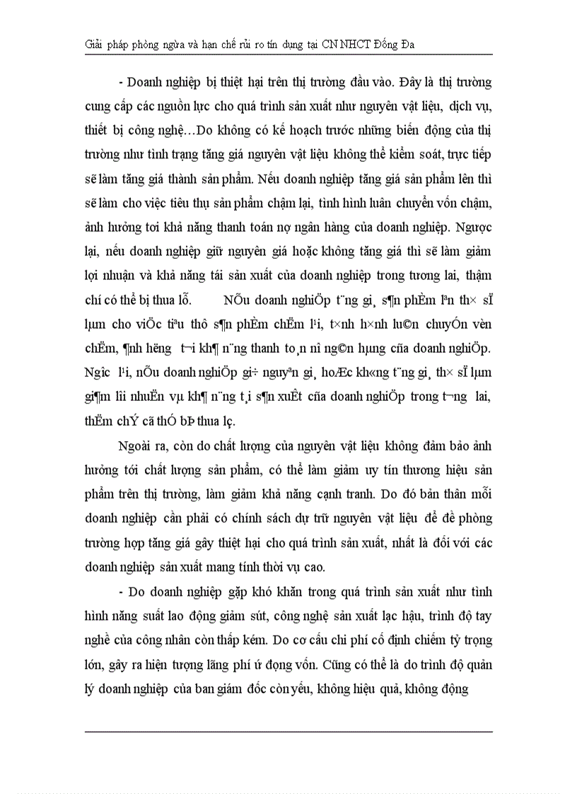 image for page Giải pháp hạn chế rủi ro tín dụng tại Chi nhánh Ngân hàng Công Thương khu vực Đống Đa