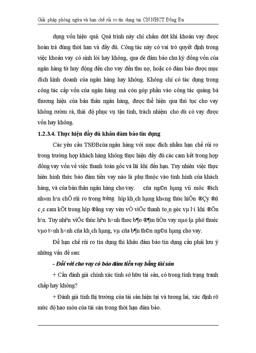 image for page Giải pháp hạn chế rủi ro tín dụng tại Chi nhánh Ngân hàng Công Thương khu vực Đống Đa