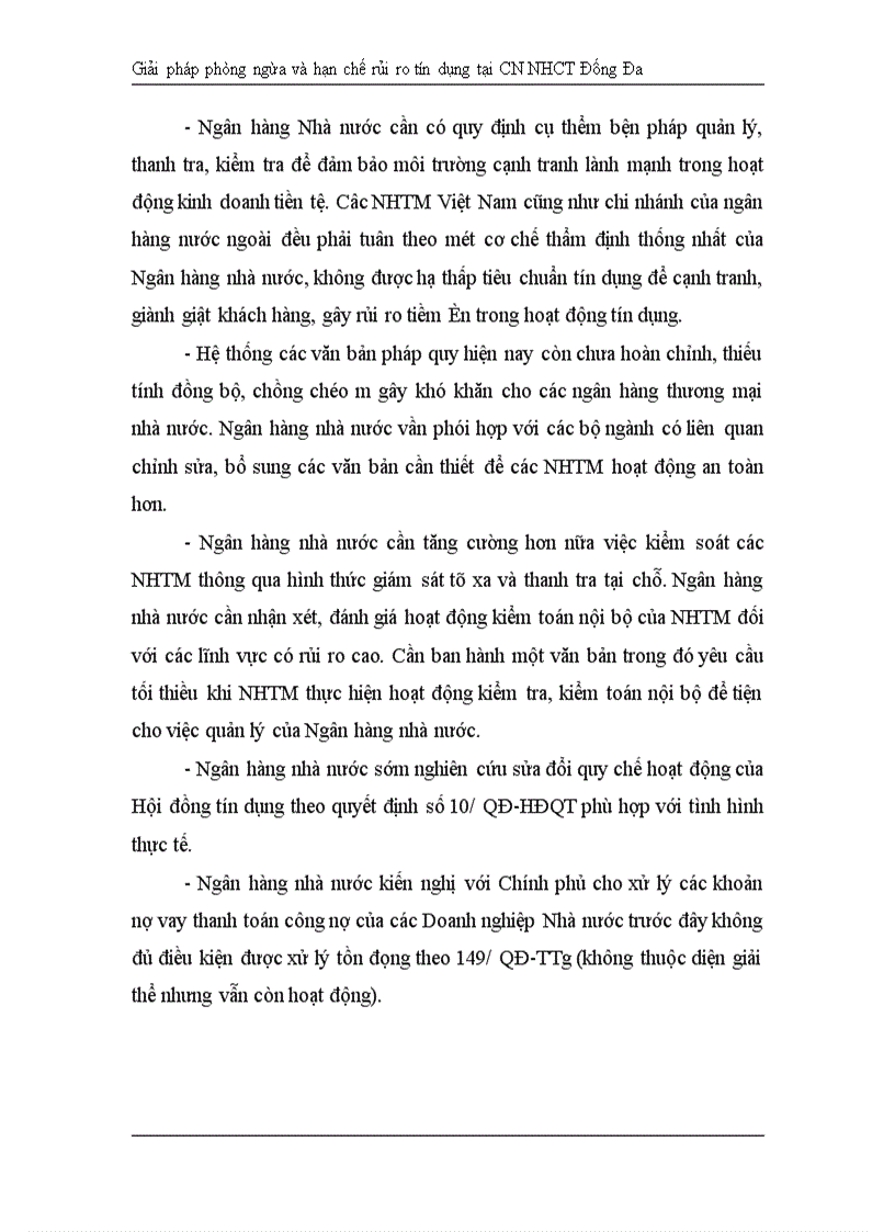 image for page Giải pháp hạn chế rủi ro tín dụng tại Chi nhánh Ngân hàng Công Thương khu vực Đống Đa