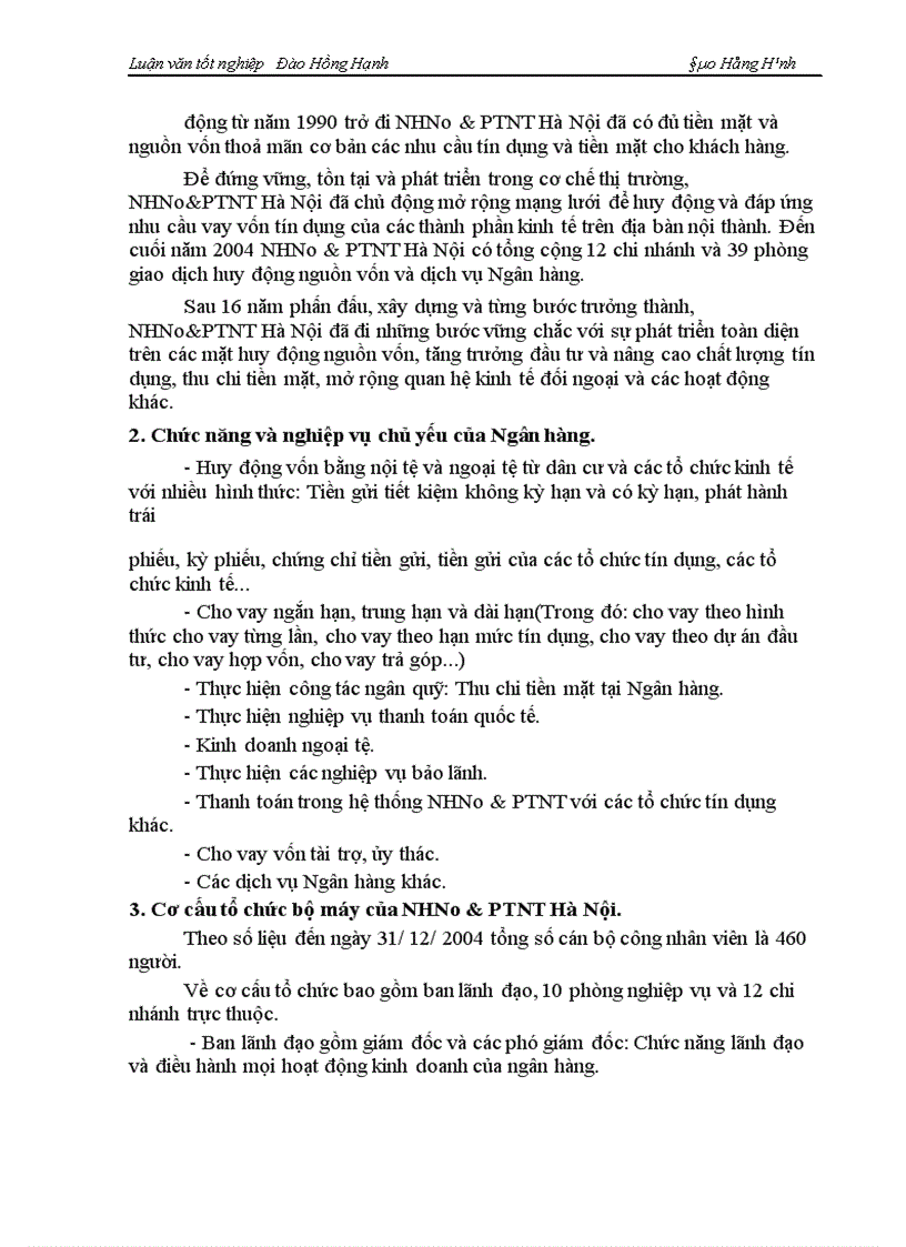 image for page Một số giải pháp phòng ngừa và hạn chế rủi ro tín dụng tại NHNo PTNT Hà Nội