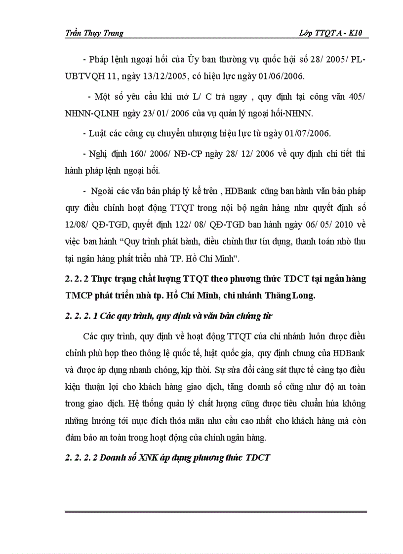 image for page Giải pháp hoàn thiện và nâng cao chất lượng thanh toán quốc tế theo phương thức tín dụng chứng từ tại ngân hàng TMCP phát triển nhà TP Hồ Chí Minh chi nhánh Thăng