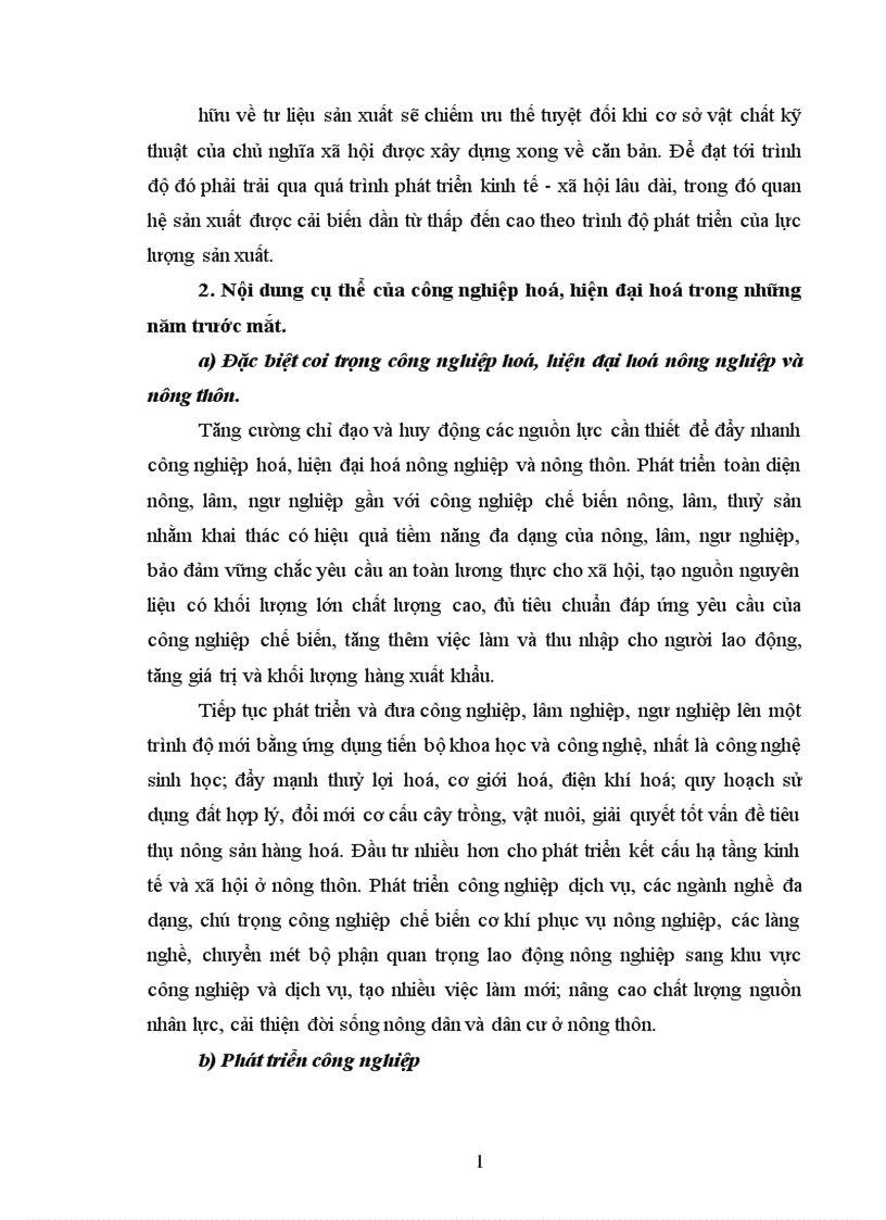 image for page Cơ sở lý luận triết học của đường lối công nghiệp hóa hiện đại hoá ở Việt Nam trong thời kỳ quá độ 1