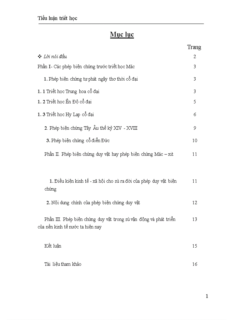 image for page Tiểu luận triết học 1