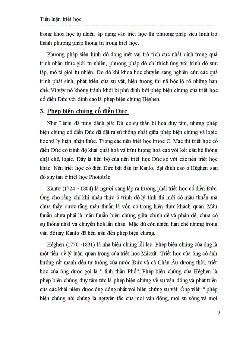 image for page Tiểu luận triết học 1