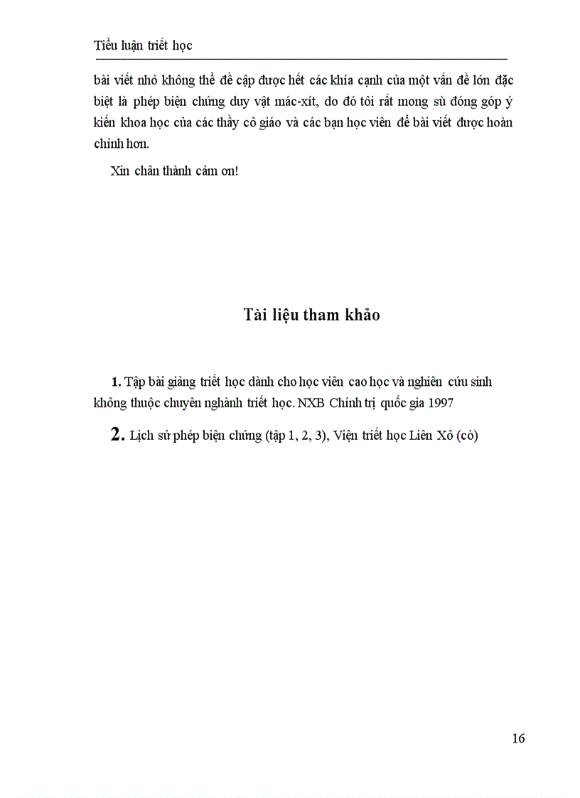 image for page Tiểu luận triết học 1