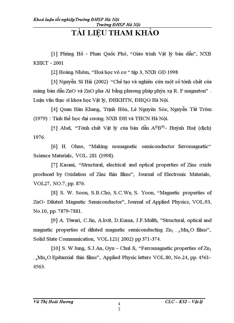 image for page Chế tạo màng mỏng ZnO ZnO Co bằng phương pháp phun điện và nghiên cứu cấu trúc một số tính chất của chúng