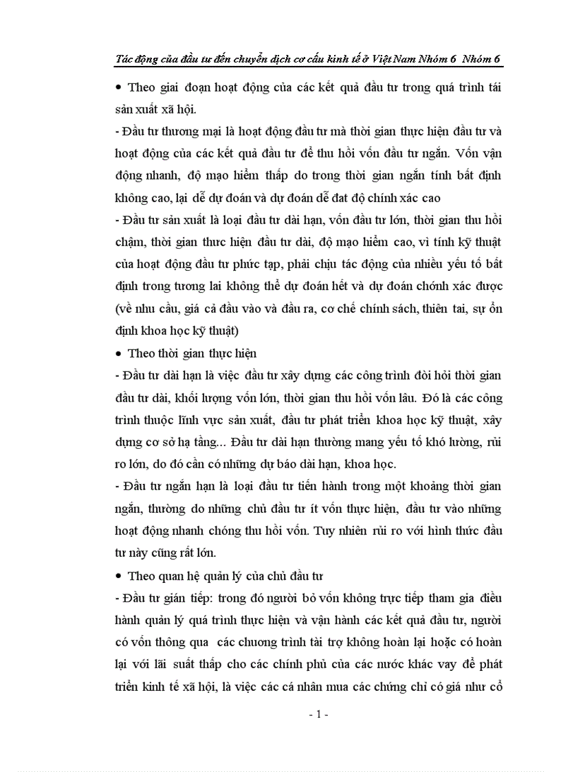 image for page Tác động của đầu tư đến chuyển dịch cơ cấu kinh tế ở Việt Nam 1