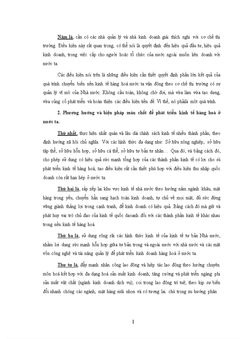 image for page Nền kinh tế hàng hoá nước ta trong quá trình hội nhập kinh tế quốc tế 1