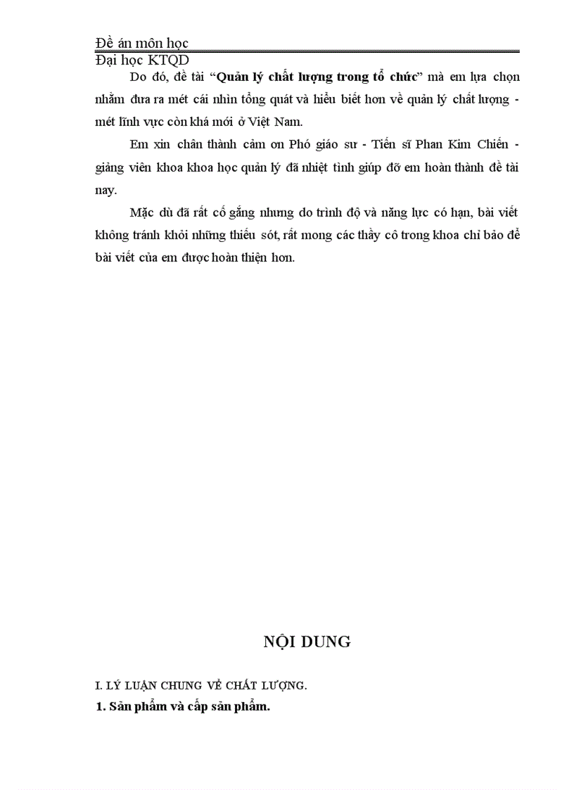 image for page Quản lý chất lượng trong tổ chức 1