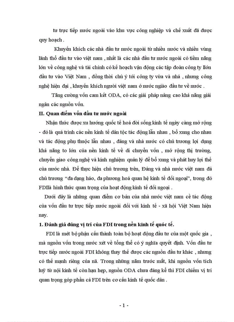 image for page Thực trạng và giải pháp để huy động và sử dụng có hiệu quả nguồn đầu tư của nước ngoài vào nước ta 1