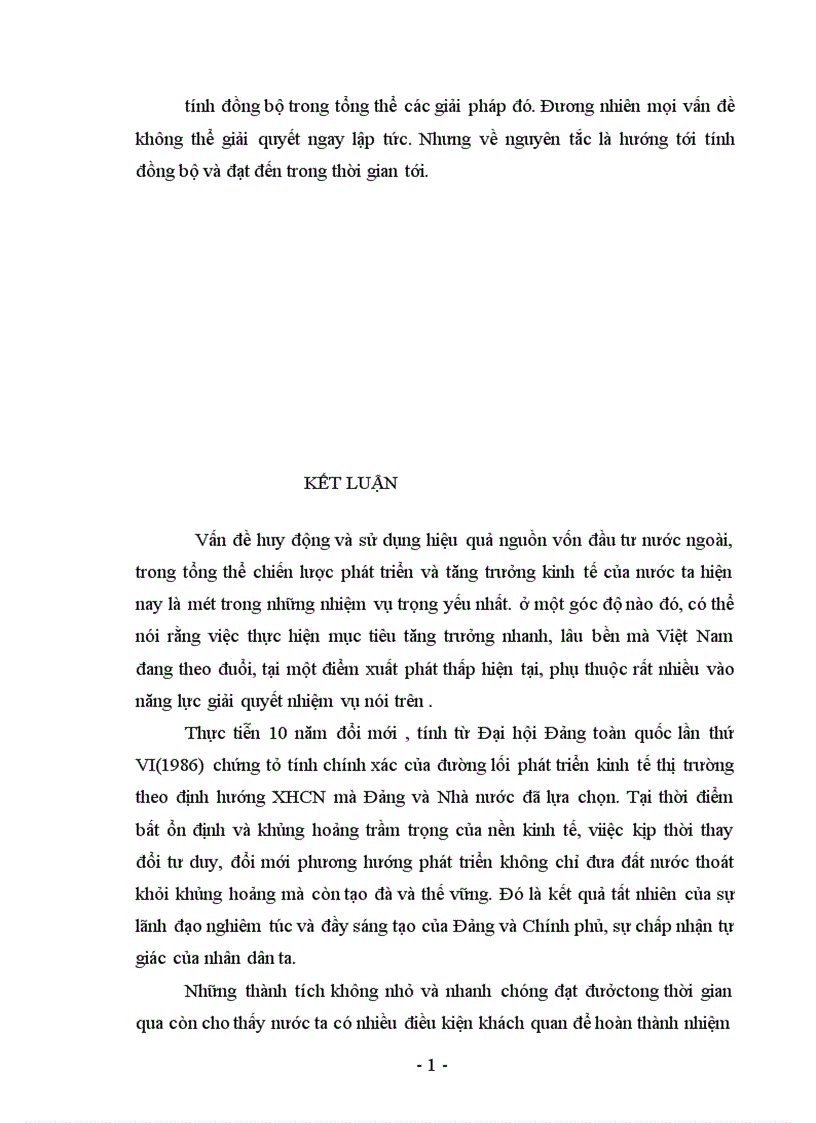 image for page Thực trạng và giải pháp để huy động và sử dụng có hiệu quả nguồn đầu tư của nước ngoài vào nước ta 1