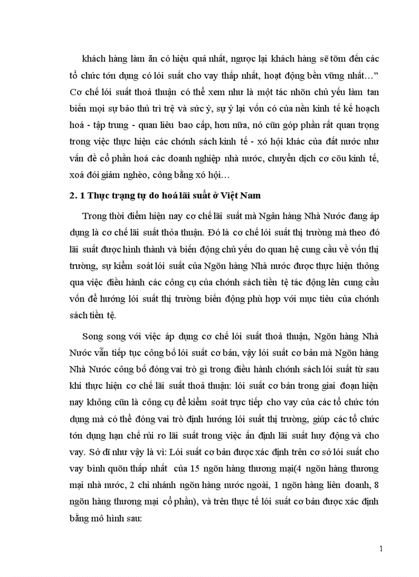 image for page lãi suất và tự do hoá lãi suất ở Việt Nam 1