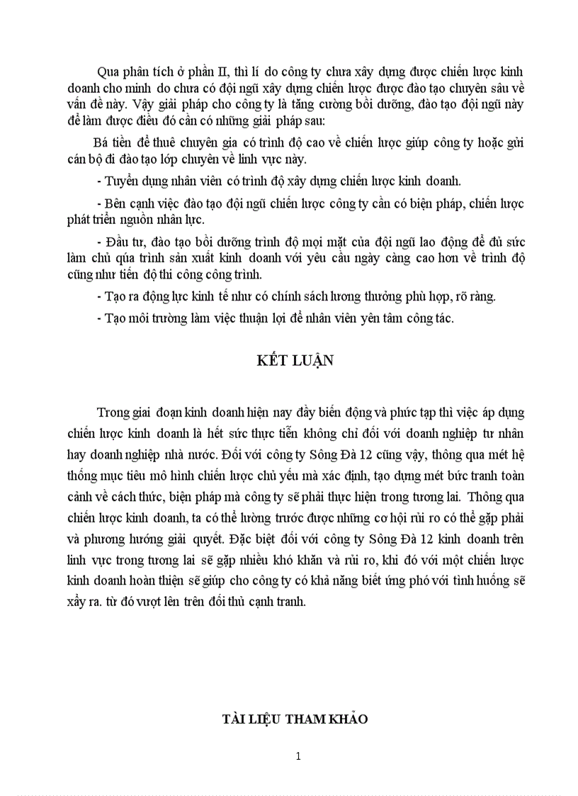 image for page Một số biện pháp chủ yếu nhằm góp phần hoàn thiện quá trình xây dựng chiến lược kinh doanh ở Công ty Xây lắp Vật tư Vận tải Sông Đà 12