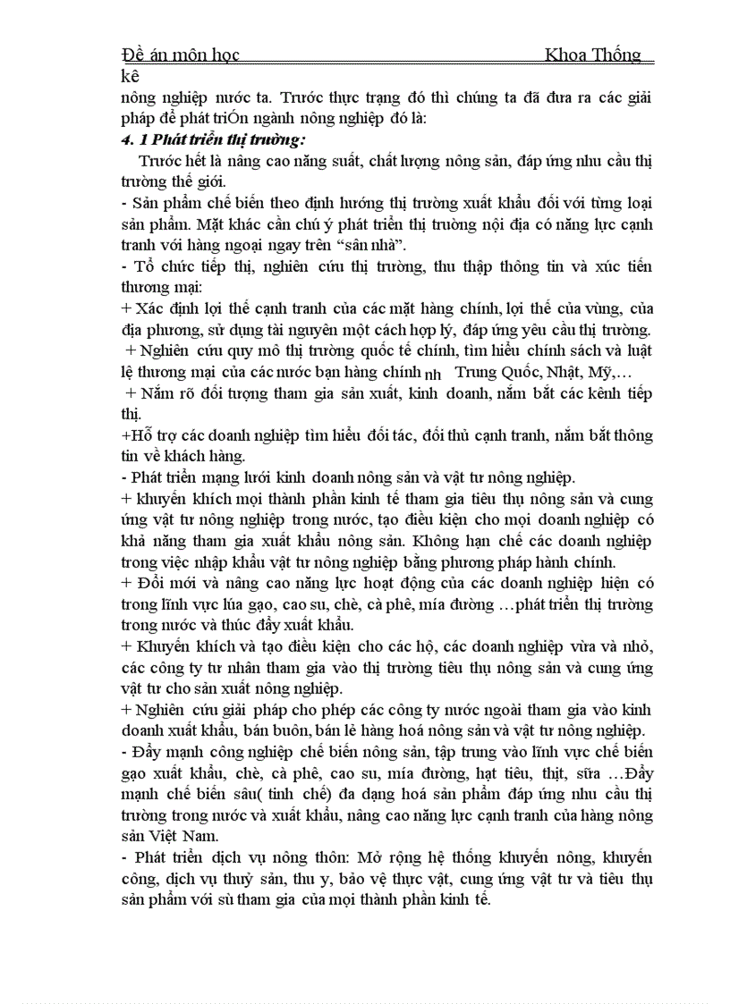 image for page Vận dụng dãy số thời gian với phân tích tổng giá trị sản xuất nông nghiệp của Việt Nam giai đoạn 1990 2002