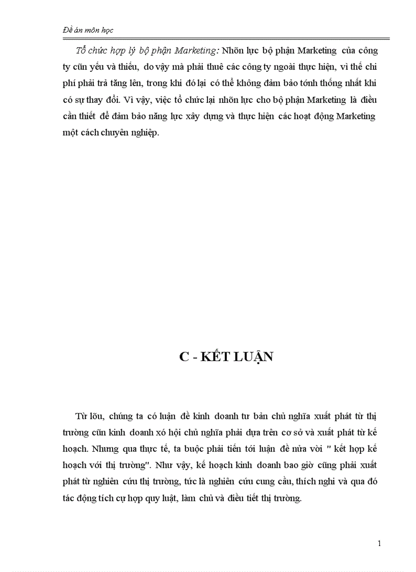 image for page Vai trò của kế hoạch Marketing trong hoạt động kinh doanh của doanh nghiệp trong nền kinh tế thị trường hiện nay thực trạng và giải pháp nâng cao hiệu quả của công tác lập kế hoạch Marketing