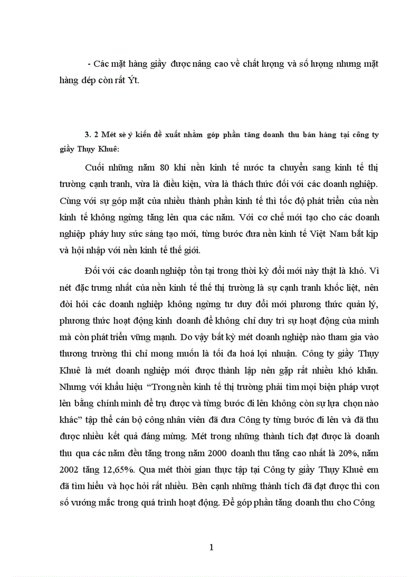 image for page Phân tích tình hình thực hiện doanh thu bán hàng tại Công ty giầy Thuỵ Khuê