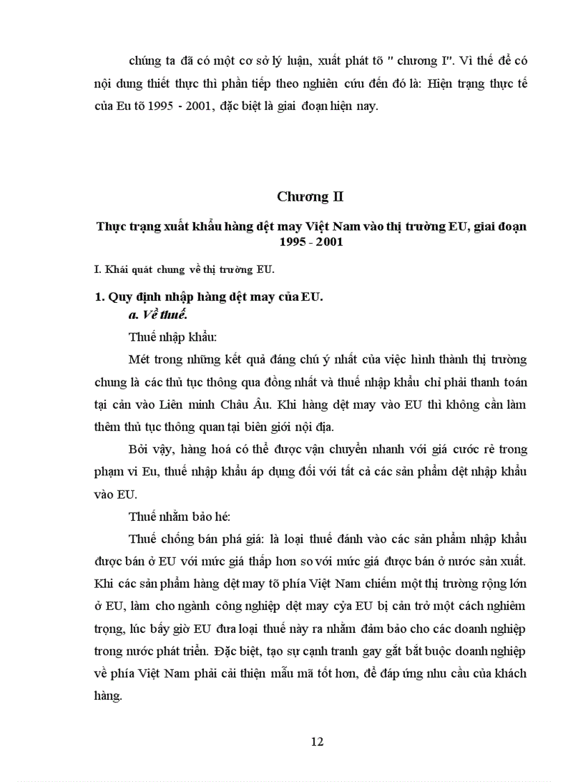 image for page Xuất khẩu hàng dệt may của Việt Nam sang thị trường EU Thực trạng và giải pháp