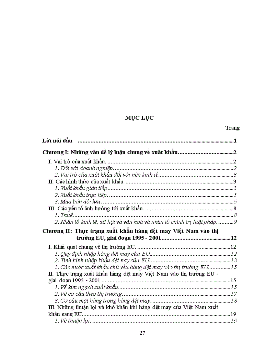 image for page Xuất khẩu hàng dệt may của Việt Nam sang thị trường EU Thực trạng và giải pháp