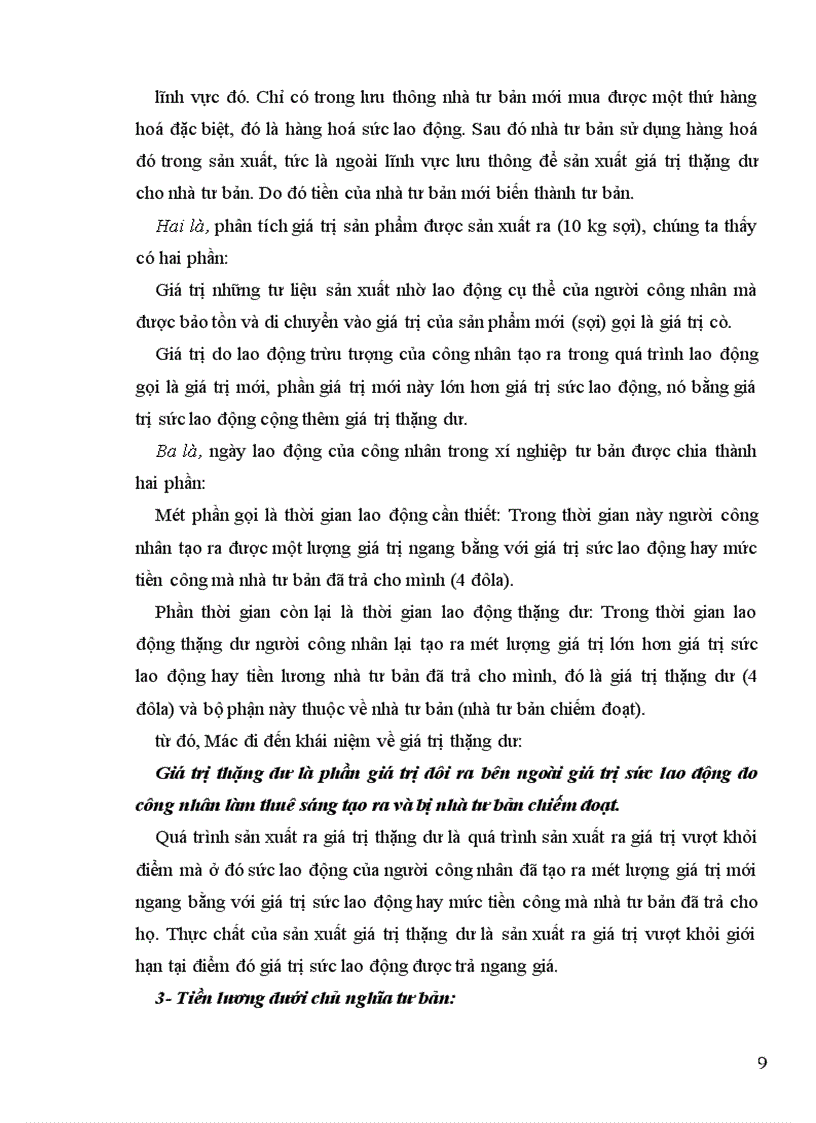 image for page Phân tích bản chất của phạm trù giá trị thặng dư Trong bộ tư bản C Mác đã phân tích như thế nào về phương pháp sản xuất ra giá trị thặng dư 1