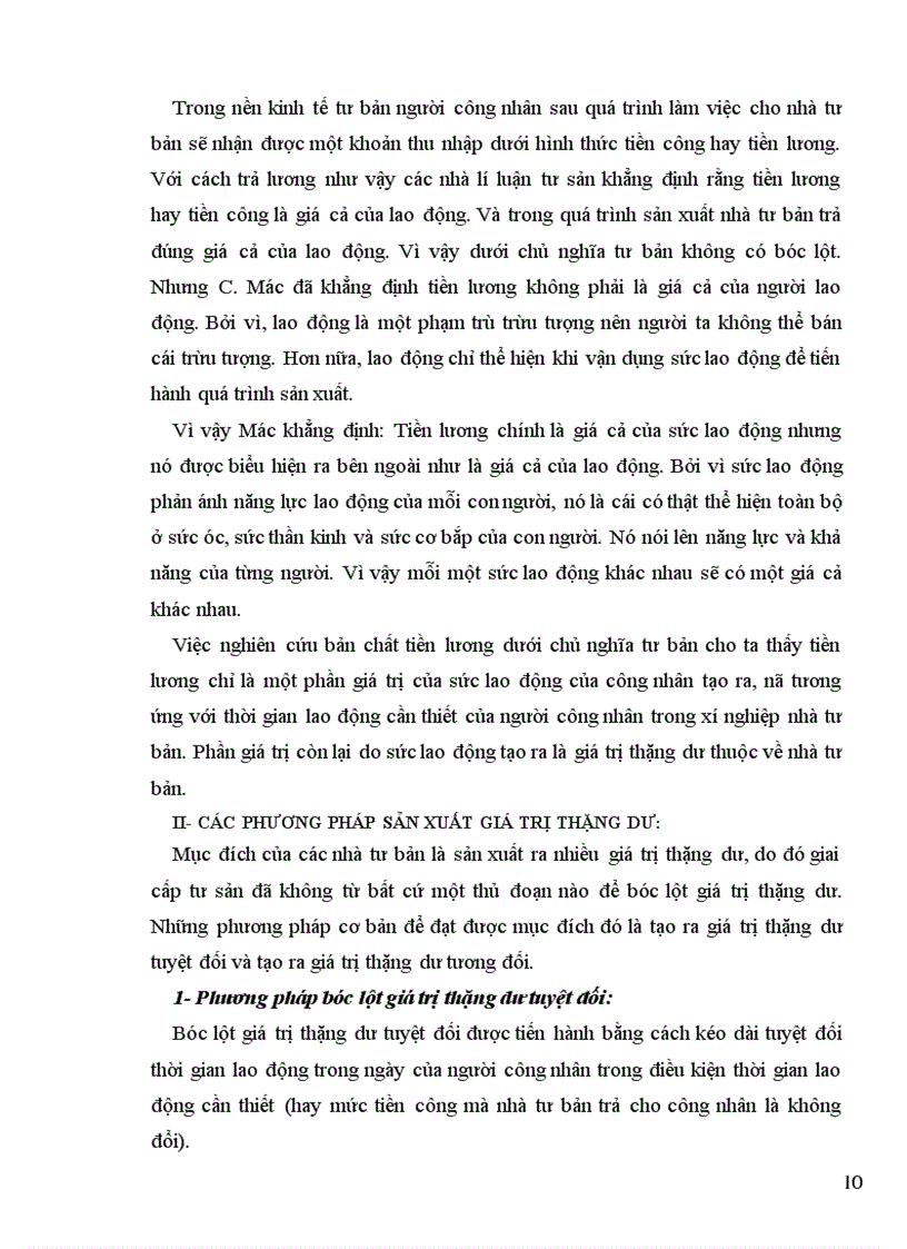 image for page Phân tích bản chất của phạm trù giá trị thặng dư Trong bộ tư bản C Mác đã phân tích như thế nào về phương pháp sản xuất ra giá trị thặng dư 1