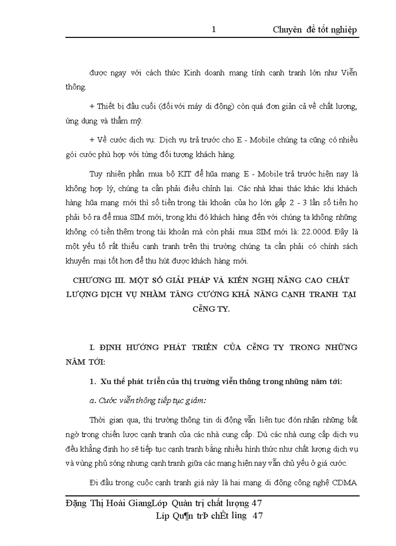 image for page Nâng cao chất lượng dịch vụ nhằm tăng cường khả năng cạnh tranh của Công ty thông tin viễn thông điện lực
