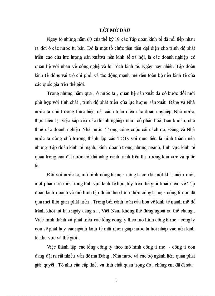 image for page Tính tất yếu khách quan và con đường hình thành công ty mẹ công ty con ở Việt Nam 1