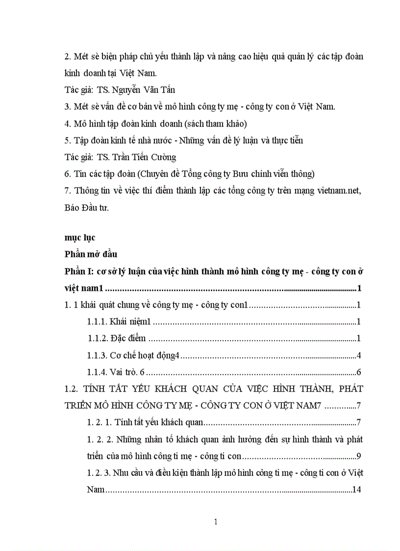 image for page Tính tất yếu khách quan và con đường hình thành công ty mẹ công ty con ở Việt Nam 1