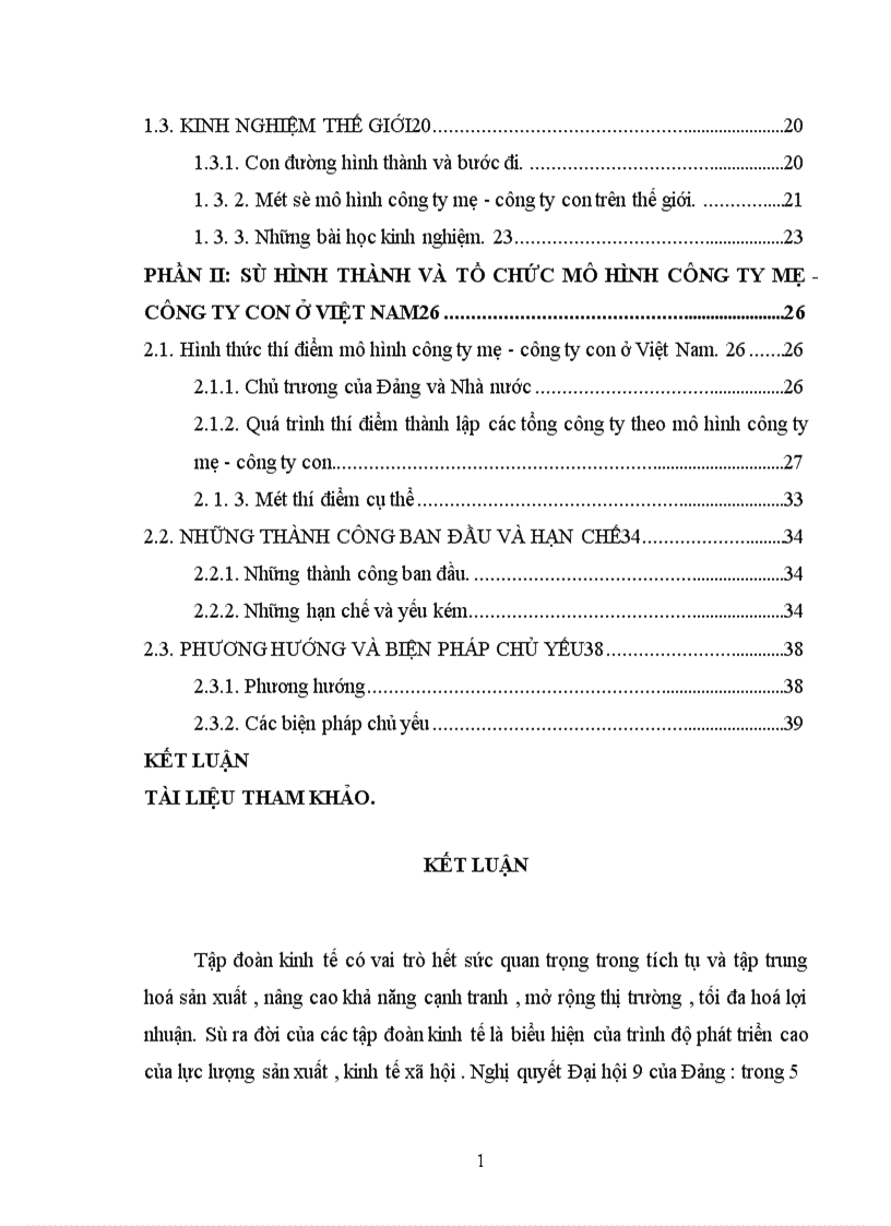 image for page Tính tất yếu khách quan và con đường hình thành công ty mẹ công ty con ở Việt Nam 1