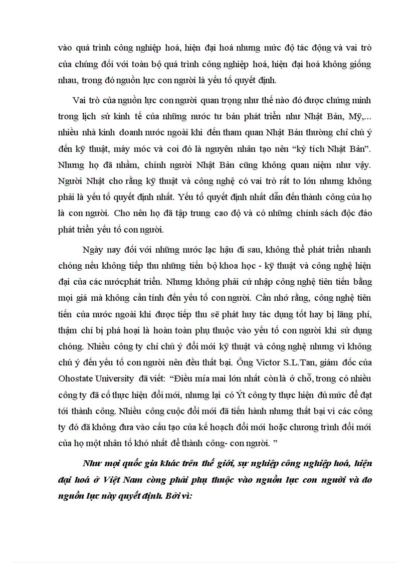 image for page Vai trò của con người trong quá trình công nghiệp hoá hiện đại hóa đất nứơc