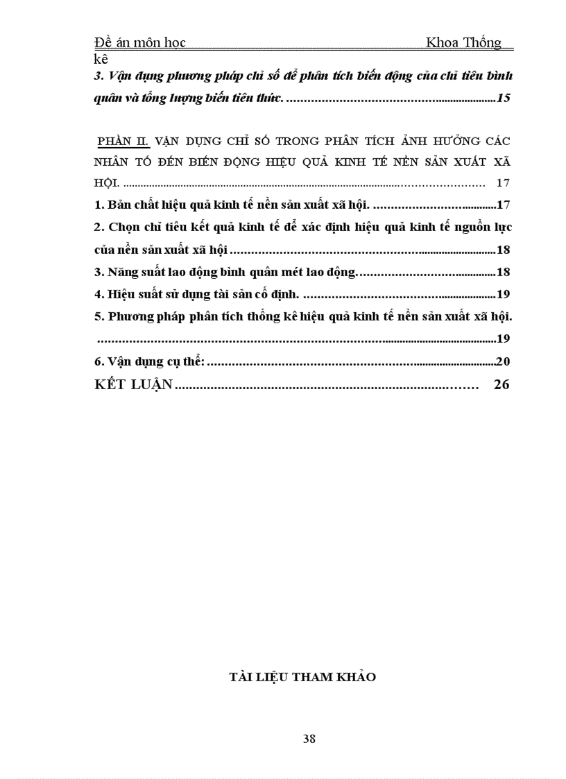 image for page Phương pháp chỉ số vận dụng phương pháp chỉ số trong phân tích ảnh hưởng của một số nhân tố đến biến động hiệu quả kinh tế nền sản xuất xã hội