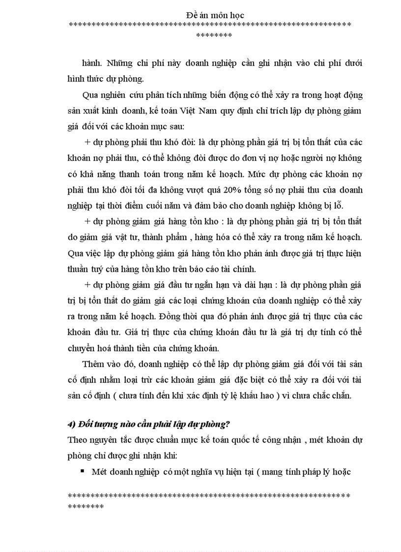 image for page Vấn đề trích lập và xử lý các khoản dự phòng Chế độ kế toán tại Việt Nam