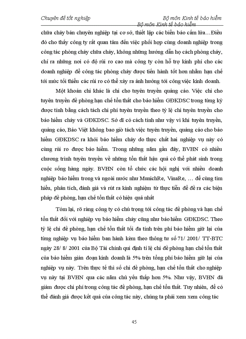 image for page Tình hình triển khai nghiệp vụ bảo hiểm giai đoạn kinh doanh sau cháy tại công ty Bảo Việt Hà Nội 1