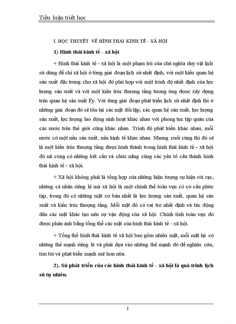 image for page Tiểu luận triết học 1