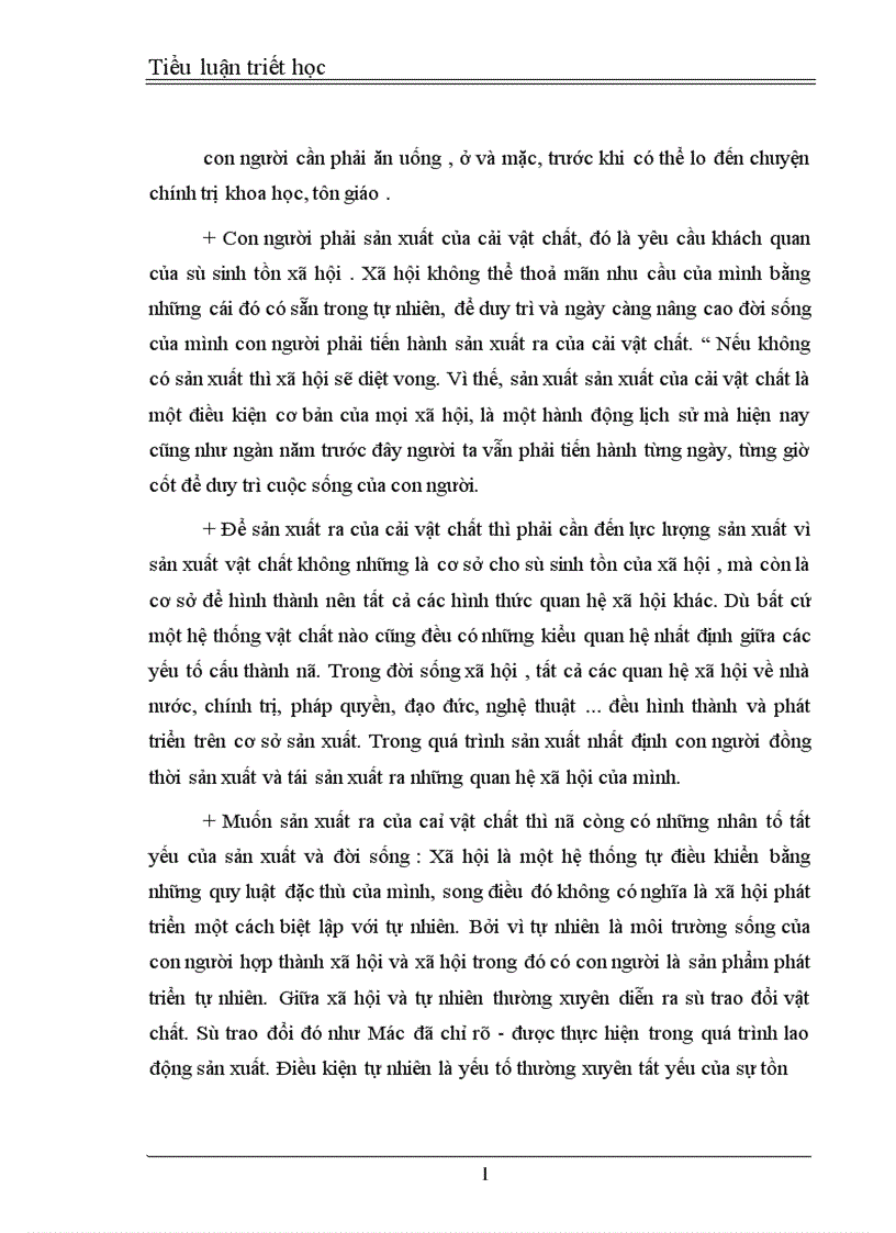 image for page Tiểu luận triết học 1