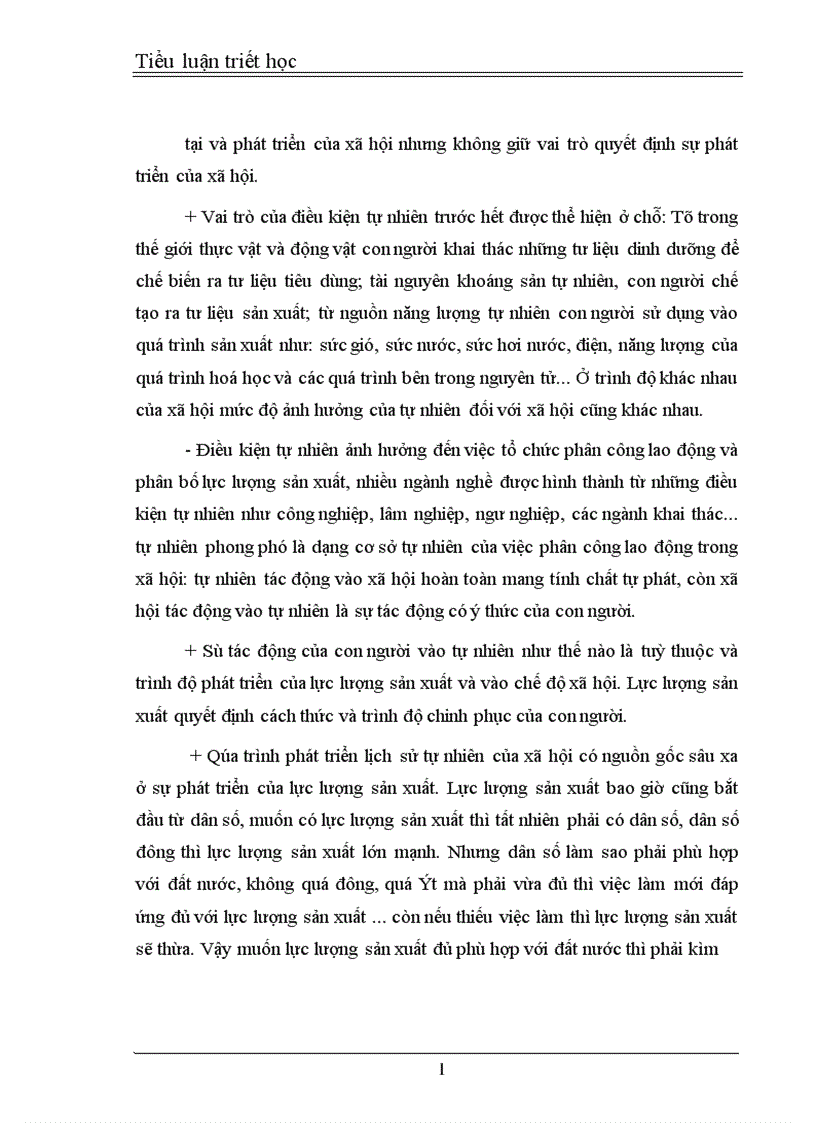 image for page Tiểu luận triết học 1