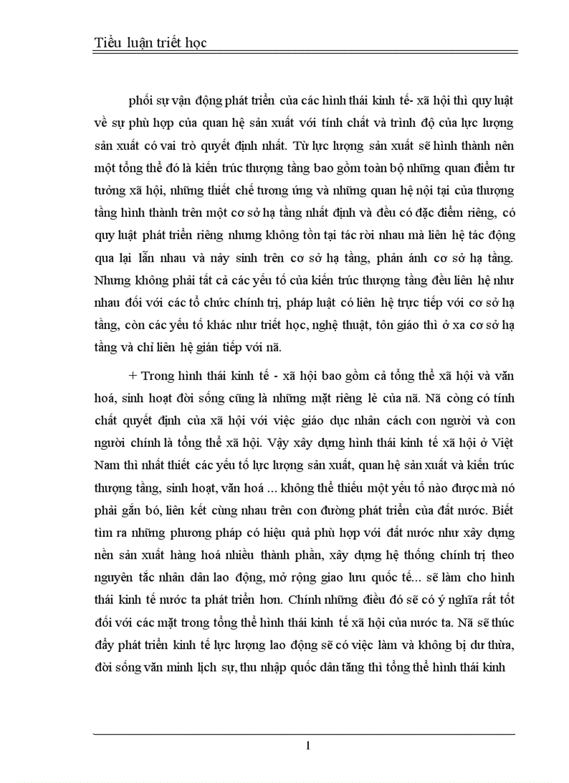 image for page Tiểu luận triết học 1