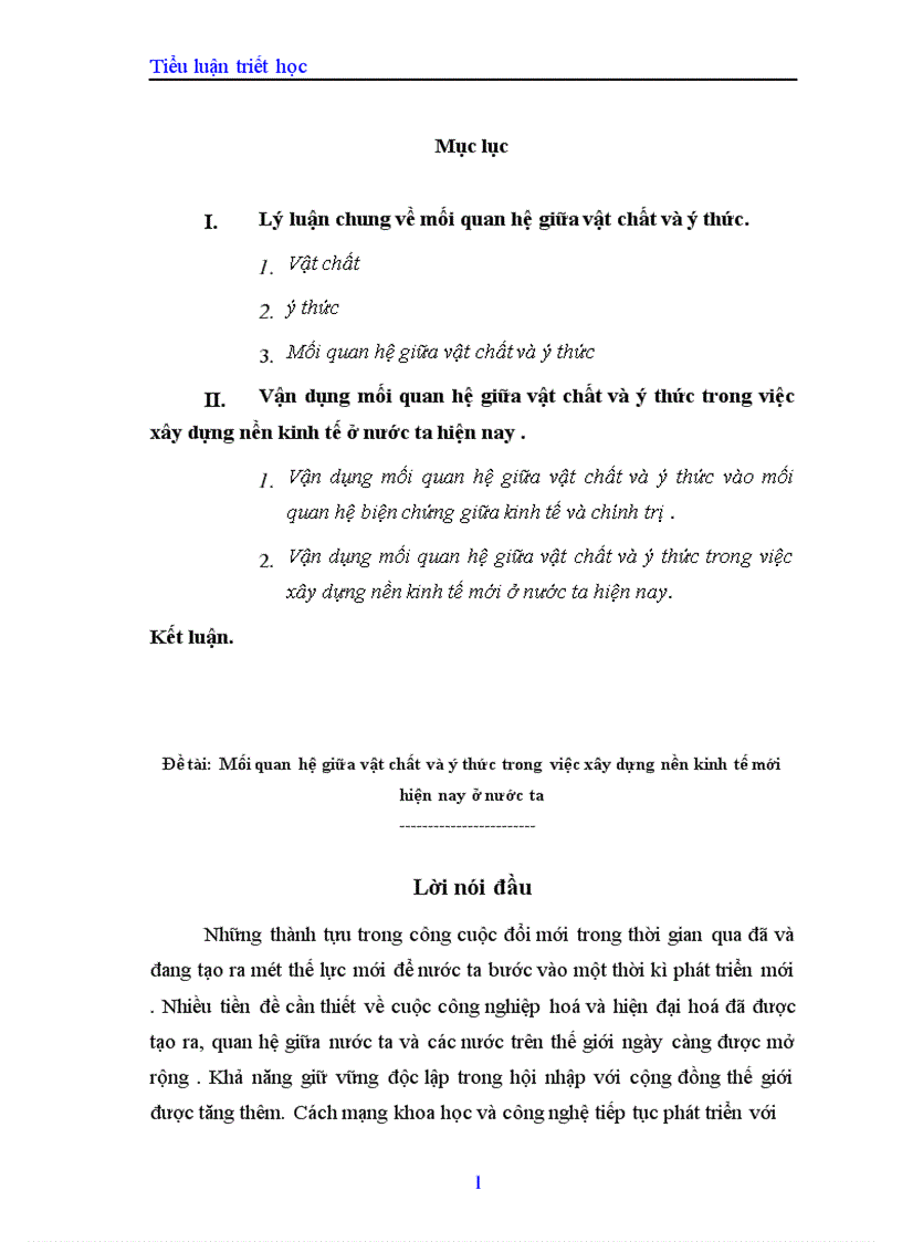 image for page Mối quan hệ biện chứng giữa vật chất và ý thức trong nền kinh tế nước ta hiện nay 1