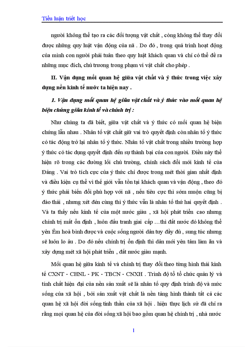 image for page Mối quan hệ biện chứng giữa vật chất và ý thức trong nền kinh tế nước ta hiện nay 1