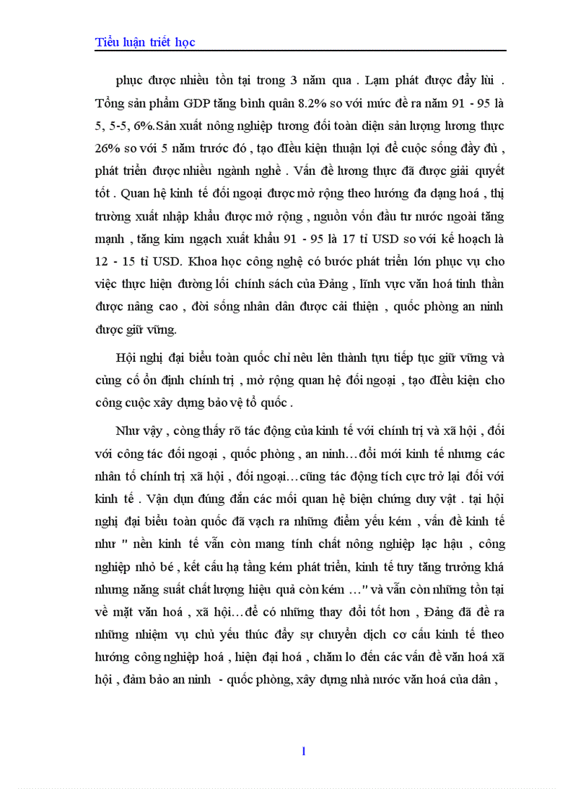 image for page Mối quan hệ biện chứng giữa vật chất và ý thức trong nền kinh tế nước ta hiện nay 1