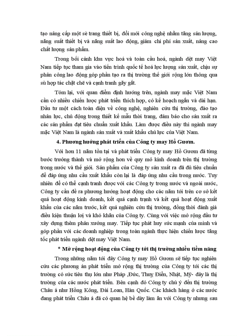 image for page Một số giải pháp nhằm nâng cao khả năng cạnh tranh của Công ty may Hồ Gươm