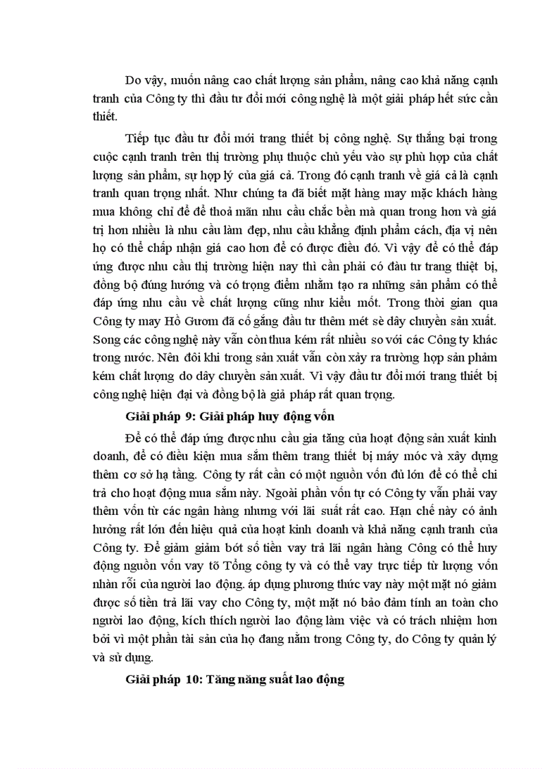 image for page Một số giải pháp nhằm nâng cao khả năng cạnh tranh của Công ty may Hồ Gươm