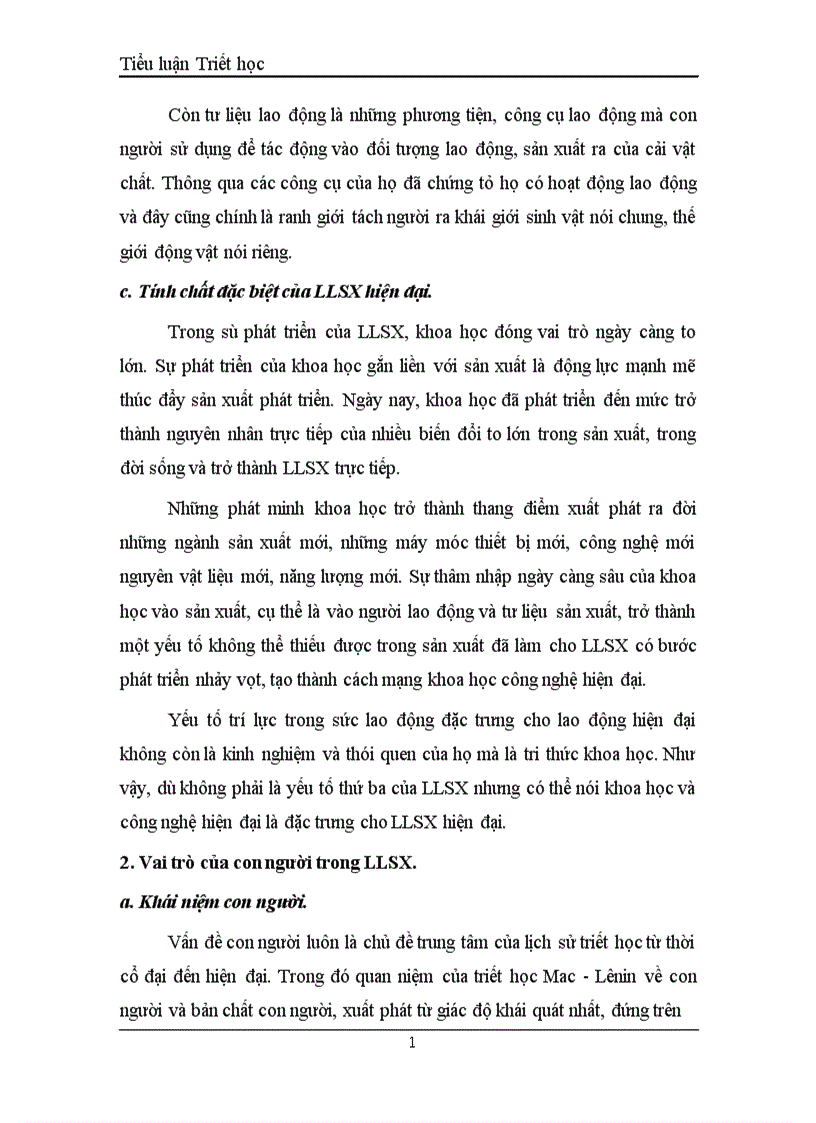 image for page Tiểu luận triết học 1