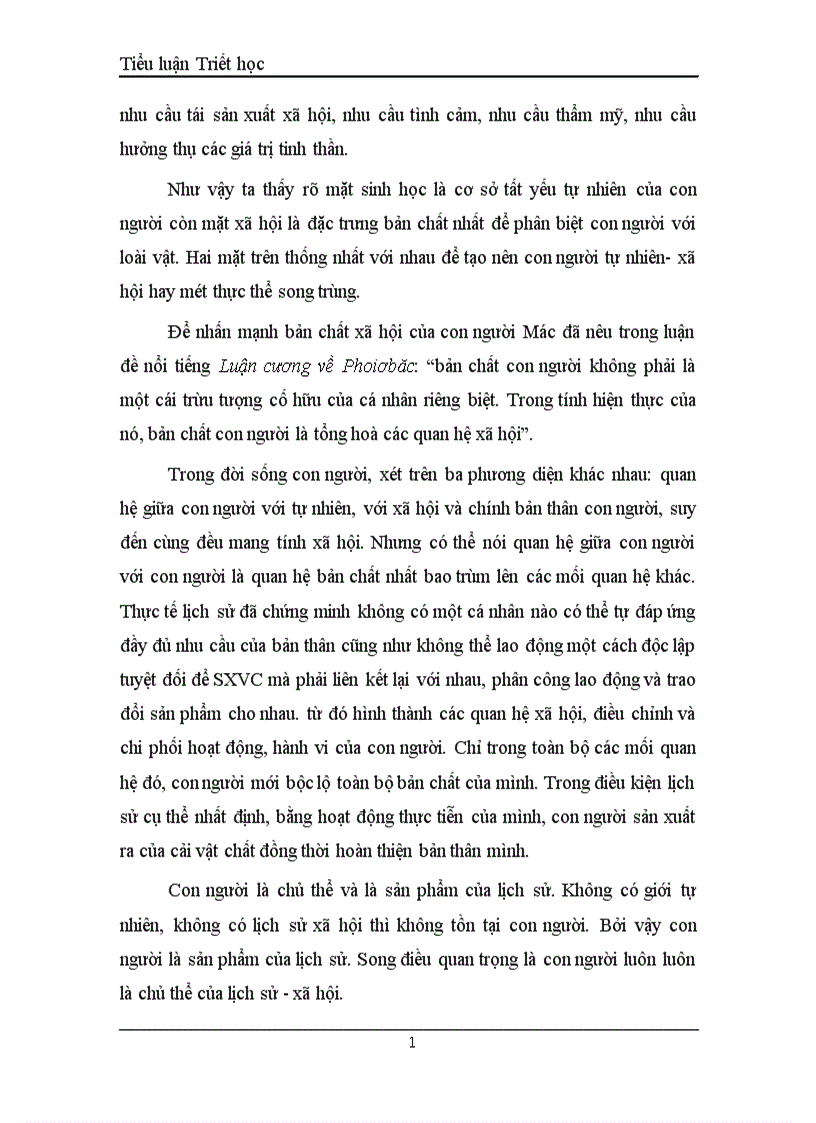 image for page Tiểu luận triết học 1