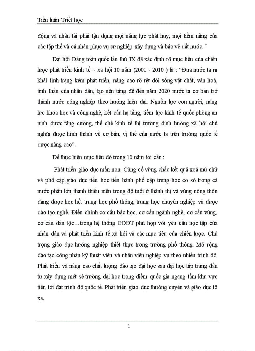 image for page Tiểu luận triết học 1