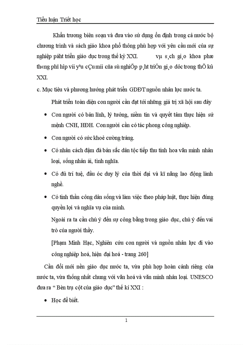 image for page Tiểu luận triết học 1