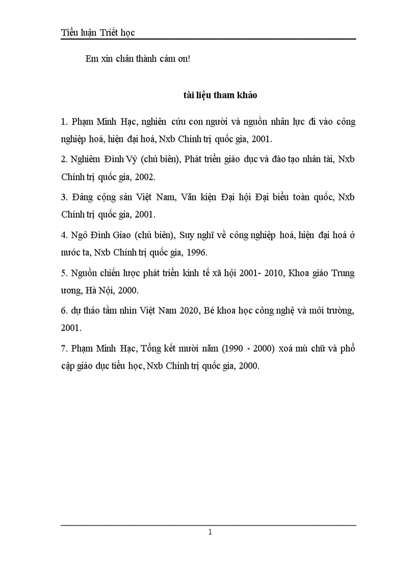 image for page Tiểu luận triết học 1