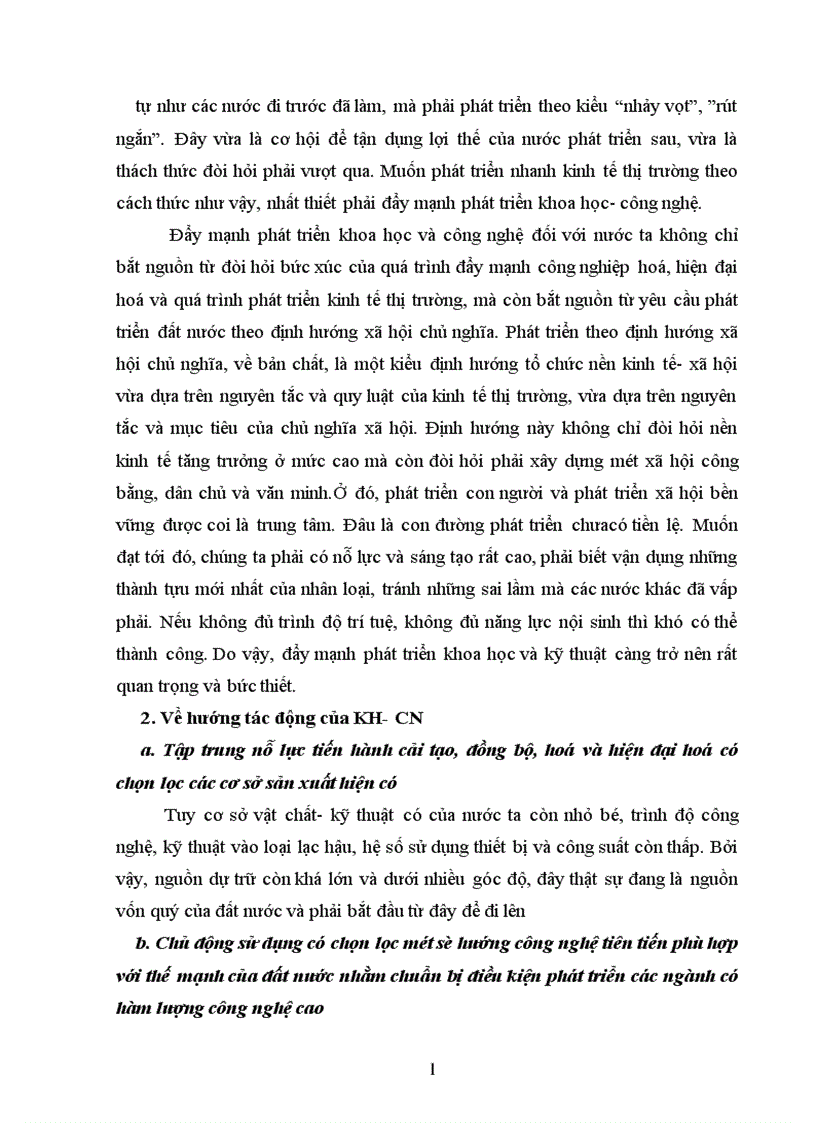 image for page Vai trò của khoa học công nghệ trong quá trình công nghiệp hoá hiện đại hoá ở nước ta 1