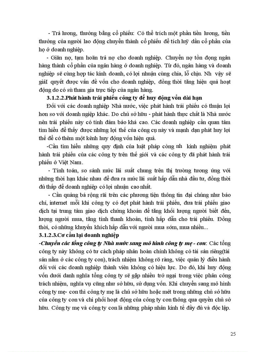 image for page thực trạng của các doanh nghiệp Nhà nước và quá trình áp dụng các phương thức huy động vốn hiện nay